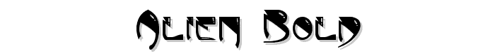 Alien Bold font
